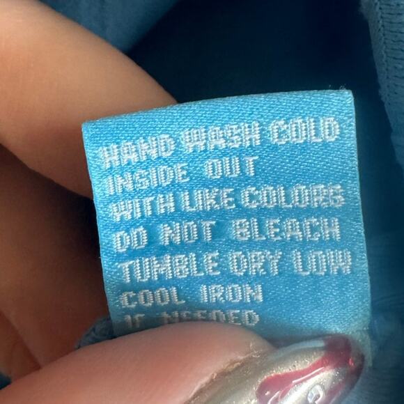 J. McLaughlin Catalina Cloth Signature Top Honeycomb Jacquard Blue Size Large - Picture 10 of 12